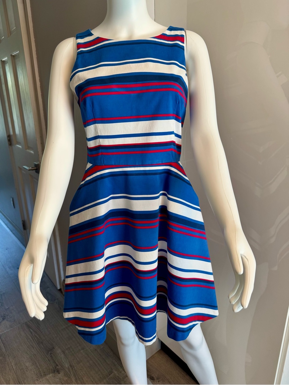 Tommy Hilfiger Blue, White & Red Striped dress size 4